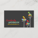 Recherche de arbres colorés cartes visite Mignon