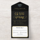 Recherche de noir et or invitations Modèle