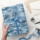 Recherche de camouflage bleu papier cadeau Chasse