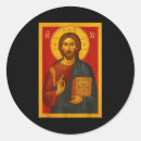 Recherche de icône orthodoxe autocollants Jésus
