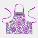 Recherche de fleur pourpre tabliers Violet
