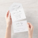 Recherche de un élégant imprimé mariage invitations Simple