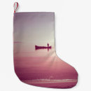 Recherche de pêcheurs chaussette de noël Bleu
