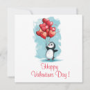 Recherche de amour pingouin vœux cartes Aquarelle