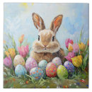 Recherche de lapin de pâques carreaux Printemps