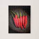 Recherche de poivrons rouges puzzles Cuisine