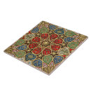 Recherche de motif arabe carreaux Rouge