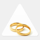 Recherche de triangle mariage autocollants Blanc