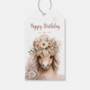 Recherche de anniversaire poney étiquettes cadeau Fête de cheval