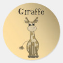 Recherche de girafe drôle autocollants Zoo