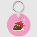 Recherche de fraise de chocolat porteclés Doux
