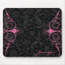 Recherche de floral rose tapis souris Noir