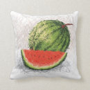 Recherche de melon décoration coussins Rouge