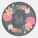 Recherche de vintage fleur autocollants Joint d'enveloppe