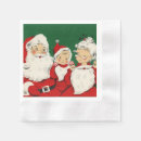 Recherche de père noël vintage serviettes Santa claus