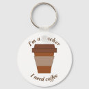 Recherche de humour de café porteclés Accro au café