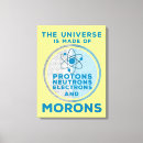Recherche de la science impressions sur toile Drôle