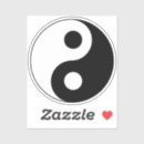 Recherche de yinyang autocollants Noir et blanc
