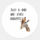 Recherche de girs autocollants Girafe