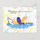 Recherche de natation cartes postales Mignon