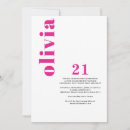 Recherche de 21ans anniversaire invitations Simple