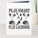 Recherche de lacrosse vœux cartes Coller