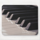 Recherche de piano tapis souris Noir et blanc