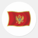 Recherche de monténégro autocollants Drapeau du monténégro