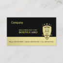 Recherche de gardes du corps cartes visite Videur