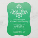 Recherche de emerald green 16ans anniversaire invitations Moderne