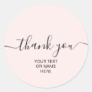 Recherche de blush rose autocollants Merci