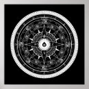 Recherche de rose de boussole posters Noir