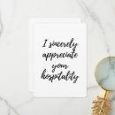 Recherche de pour l hospitalité vœux cartes Gratitude