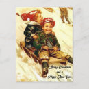 Recherche de luge cartes postales Vintage