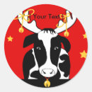 Recherche de vaches laitières autocollants Noël