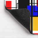 Recherche de rectangles tapis souris Rouge