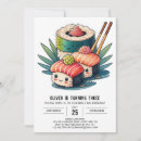 Recherche de de sushi anniversaire invitations Mignon