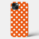 Recherche de pois orange et blanc iphone coques Points