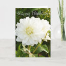 Recherche de dahlia anniversaire cartes Blanc