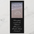 Recherche de coeur 10x23 invitations Plage