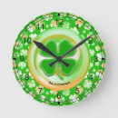 Recherche de l irlande horloges Trèfle à quatre feuilles