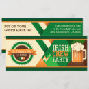 Recherche de shamrock irlandais invitations Personnalisation