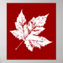 Recherche de drapeau canadien posters Feuille
