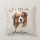 Recherche de berger australien décoration coussins Aussie