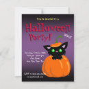 Recherche de citrouille de chat halloween invitations Pour tous