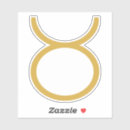 Recherche de symbole astrologique autocollants Taureau