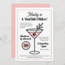 Recherche de chic 30ans anniversaire invitations Martini