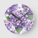 Recherche de hortensias horloges Aquarelle