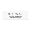 Recherche de simple return address labels mariages Élégant