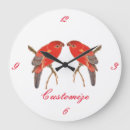 Recherche de perroquet tropical horloges Rouge